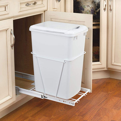 RevAShelf RV12PB Single 35 Quart PullOut Sliding Waste Container